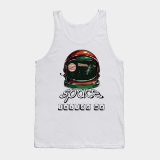Space Inside Me Sadness Unique Design Gift Ideas Evergreen Space Theme Tank Top